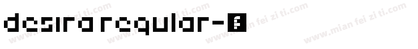 desira regular字体转换